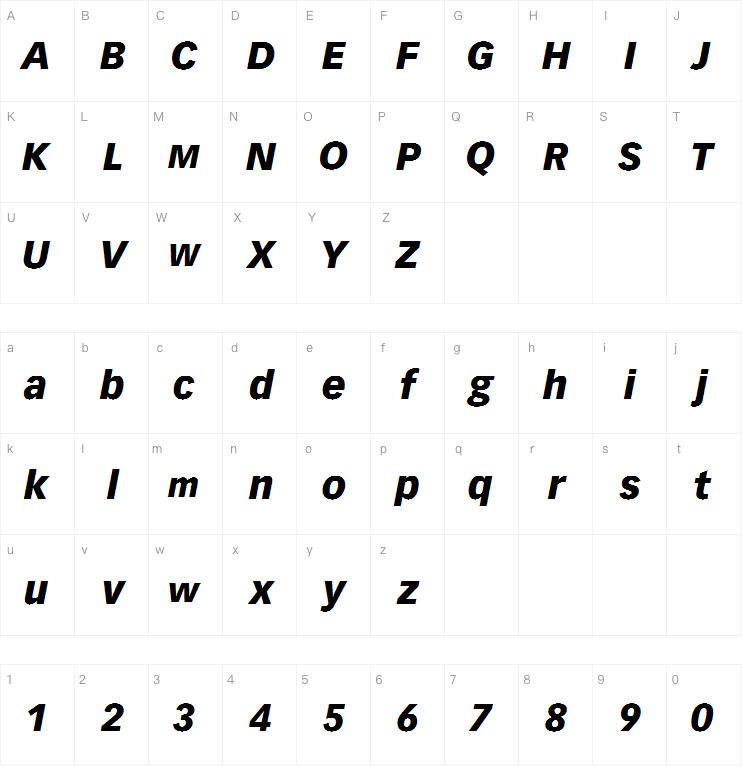 Vectora LT Pro 96 Black Italic