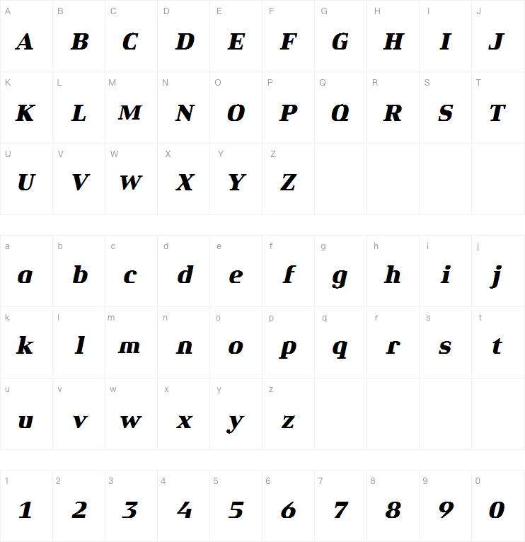 Xenois Serif Pro Heavy Italic
