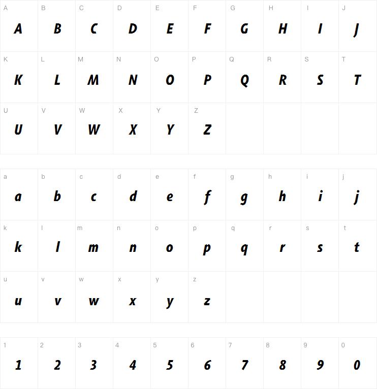Agilita Com Heavy Condensed Italic