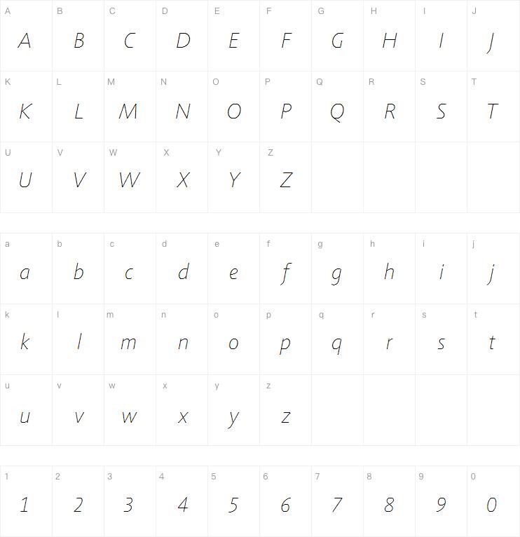 Agilita Com Thin Italic
