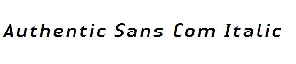 Authentic Sans Com Italic