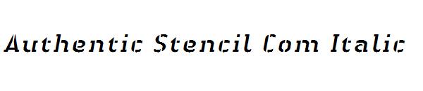 Authentic Stencil Com Italic