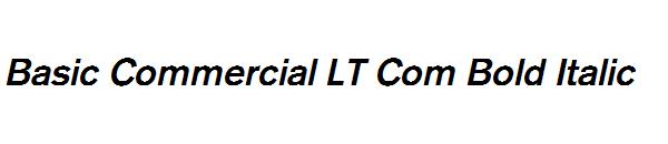Basic Commercial LT Com Bold Italic