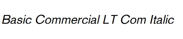 Basic Commercial LT Com Italic