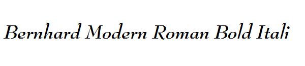 Bernhard Modern Roman Bold Itali