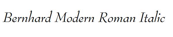 Bernhard Modern Roman Italic