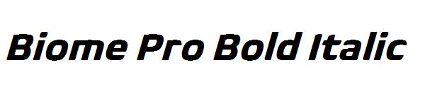 Biome Pro Bold Italic
