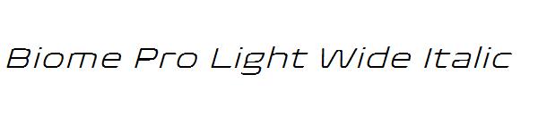 Biome Pro Light Wide Italic