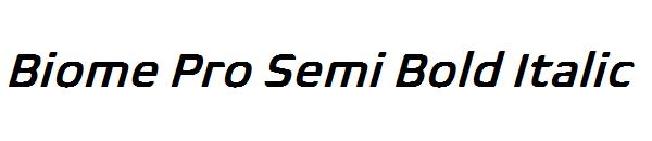 Biome Pro Semi Bold Italic