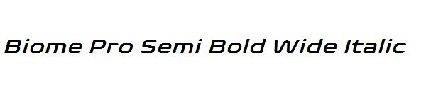 Biome Pro Semi Bold Wide Italic