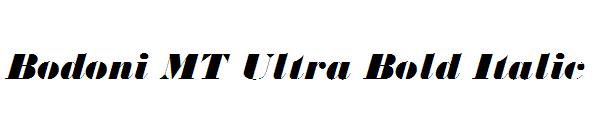 Bodoni MT Ultra Bold Italic