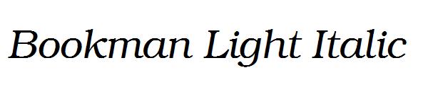 Bookman Light Italic