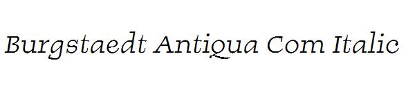 Burgstaedt Antiqua Com Italic