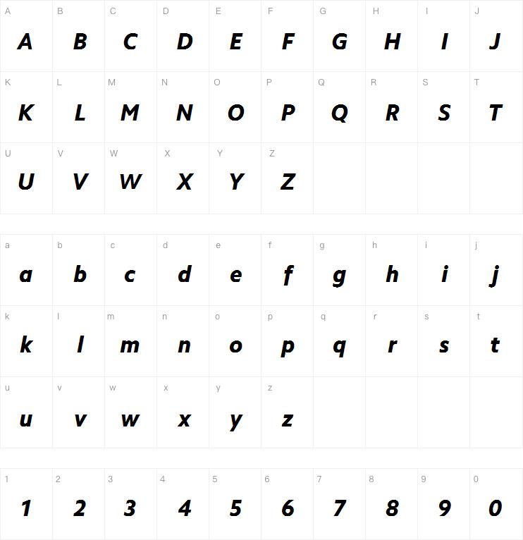 Camphor Pro Heavy Italic