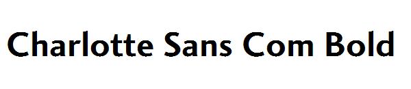 Charlotte Sans Com Bold