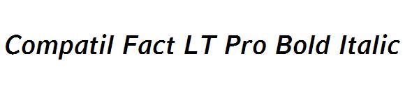 Compatil Fact LT Pro Bold Italic