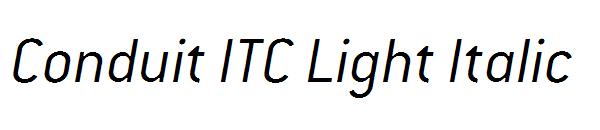Conduit ITC Light Italic