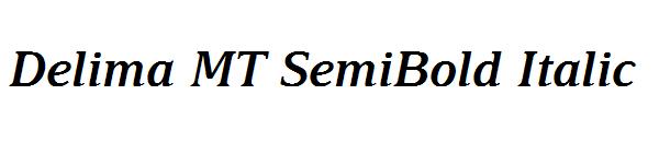 Delima MT SemiBold Italic