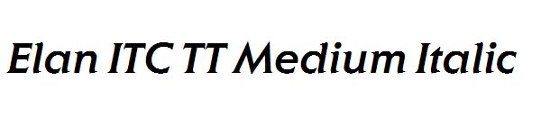 Elan ITC TT Medium Italic