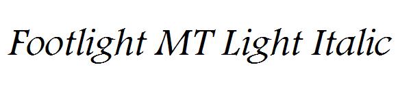 Footlight MT Light Italic