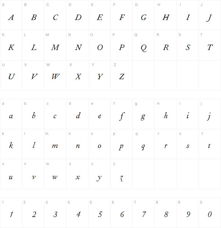 Fournier MT Regular Italic