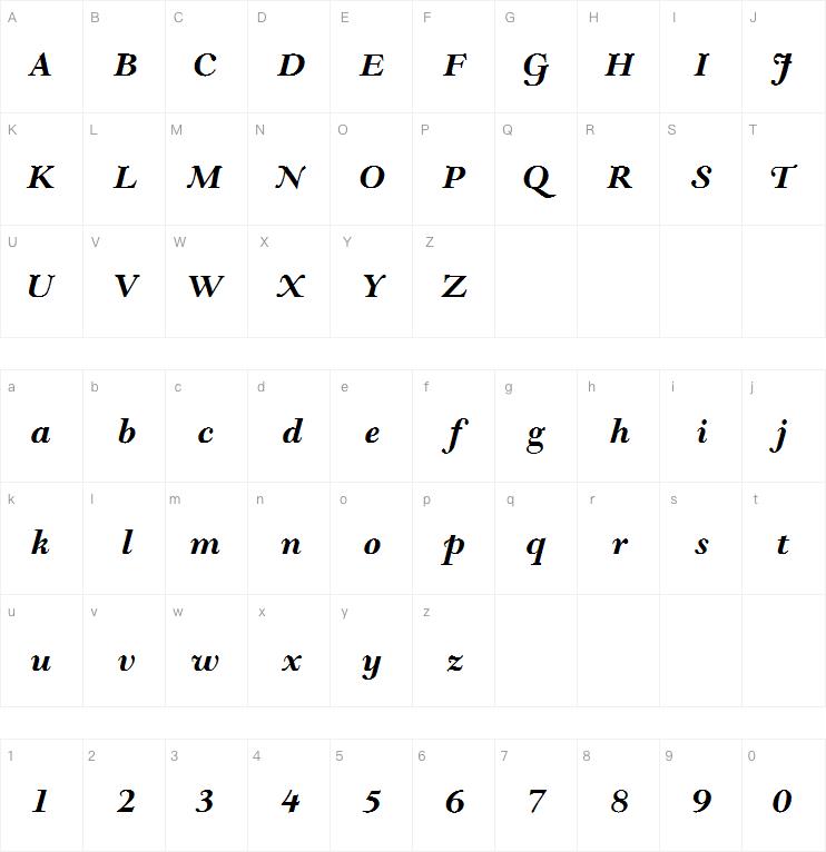 Goudy Modern MT Bold Italic