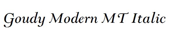 Goudy Modern MT Italic