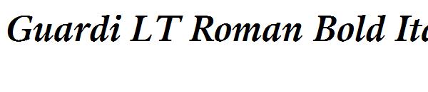 Guardi LT Roman Bold Italic