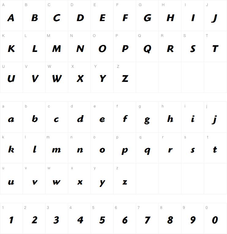 Highlander ITC Bold Italic