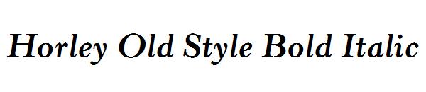 Horley Old Style Bold Italic
