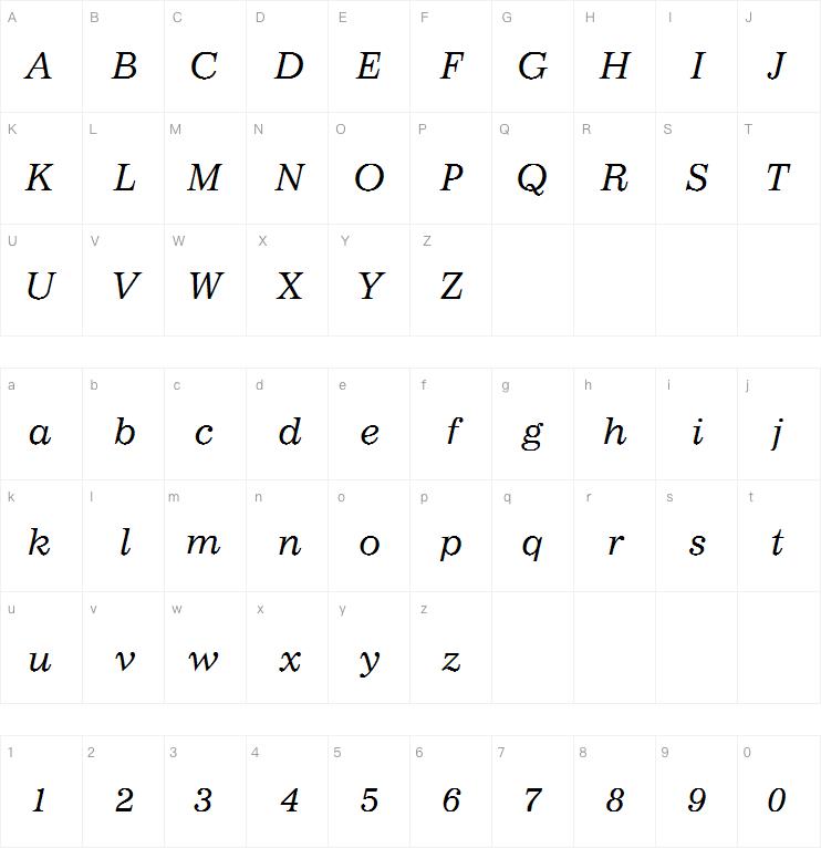 Impressum LT Italic