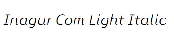 Inagur Com Light Italic