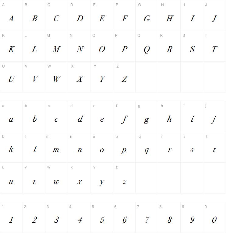 ITC Bodoni 72 Com Book Italic
