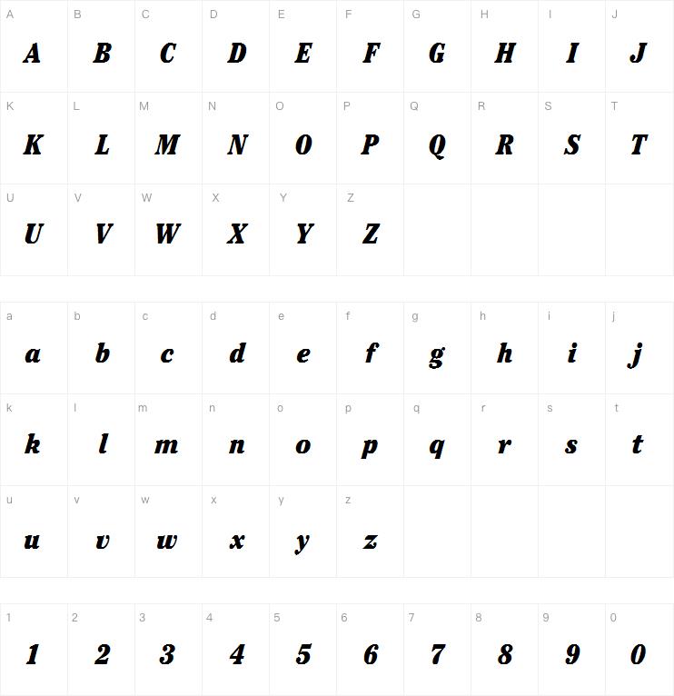 ITC Cheltenham Ultra Condensed Italic