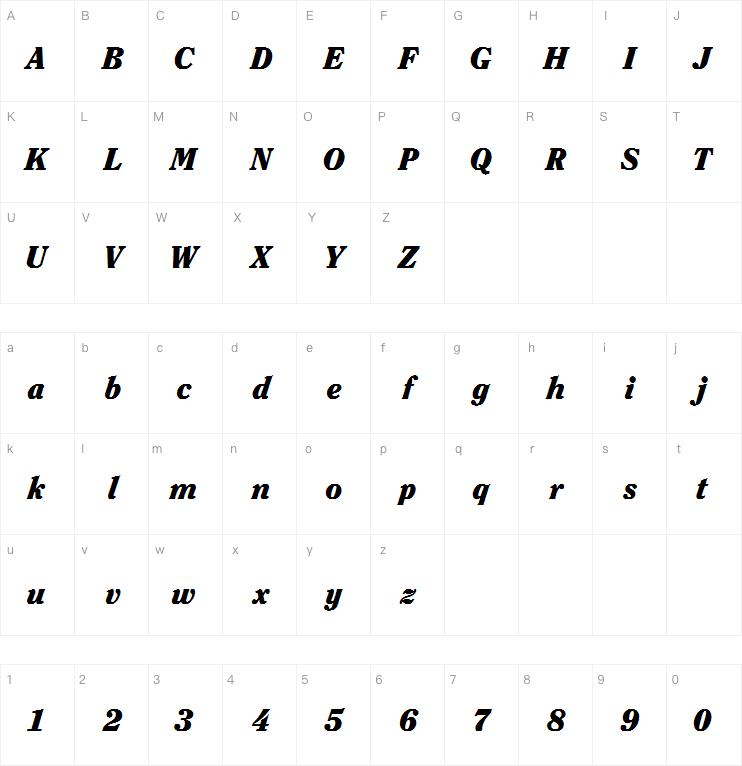 ITC Clearface Black Italic