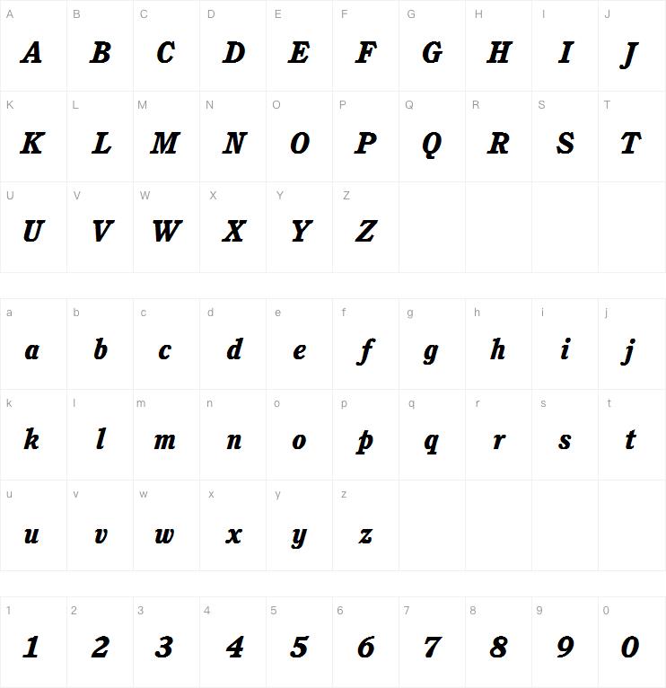 ITC Cushing Heavy Italic