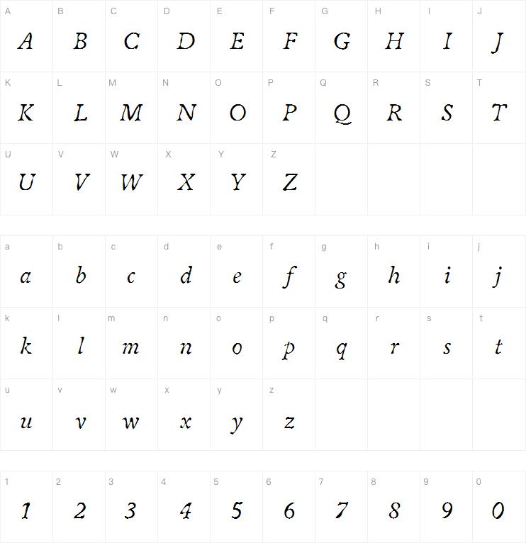 ITC Oldbook Italic