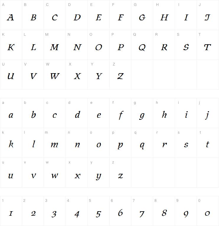 ITC Oldrichium Italic