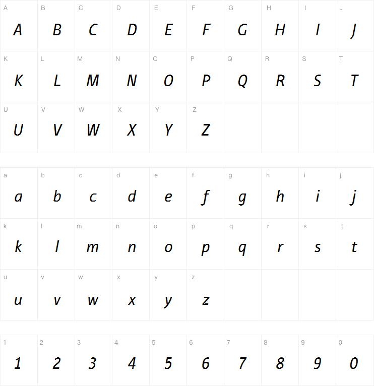 ITC Tabula Book Italic