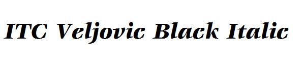 ITC Veljovic Black Italic