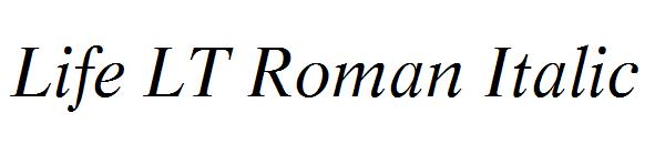 Life LT Roman Italic