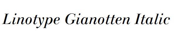 Linotype Gianotten Italic