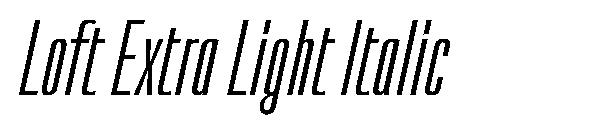 Loft Extra Light Italic