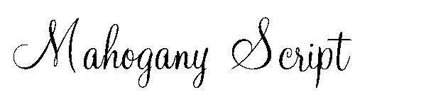 Mahogany Script