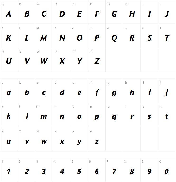 Mahsuri Sans Extra Bold Italic