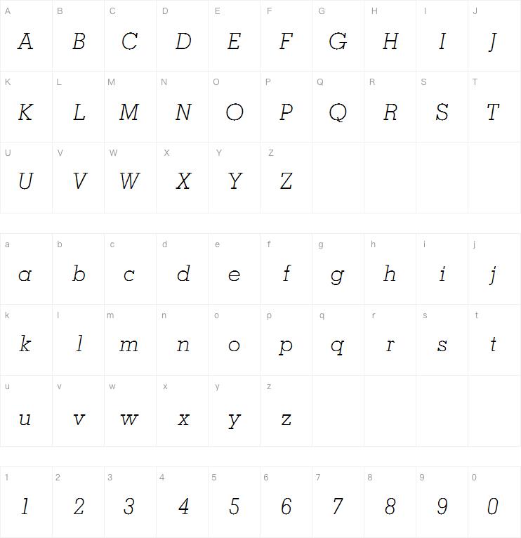 Memphis LT Light Italic