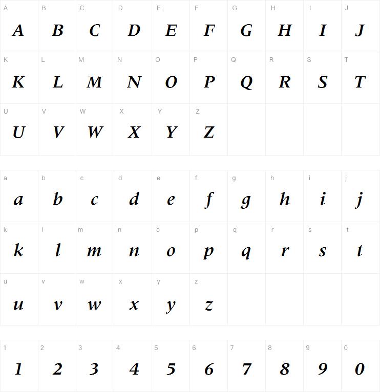 Meridien Com Bold Italic