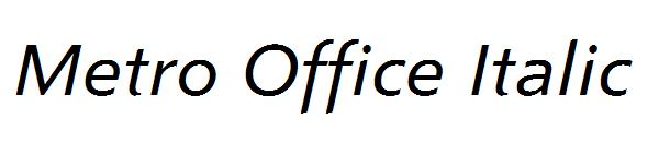 Metro Office Italic
