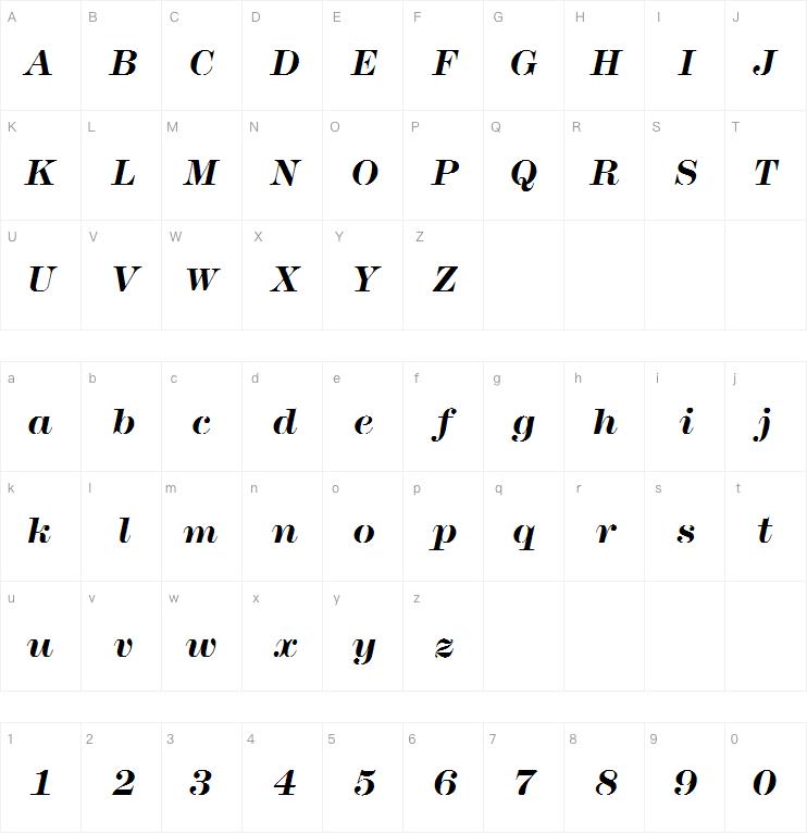 Modern TwoSxtn ITC Bold Italic