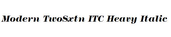 Modern TwoSxtn ITC Heavy Italic
